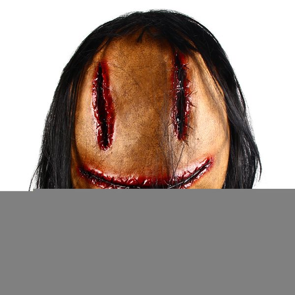 Masques de fête Halloween Horreur Déguisement Masque Bloody Smiley Cosplay 220823