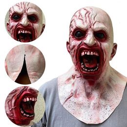 Feestmaskers Halloween Horror Masker Zombie Latex Cosplay Bloedig Walgelijk Rot Gezicht Eng Masque Masquerade Mascara Terror Masker 230901