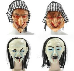 Masques de fête Halloween horreur masque de sorcière effrayant châle noir Sile Cosplay diable livraison directe maison jardin fournitures de fête Dhgu