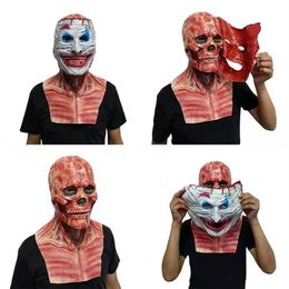Feestmaskers Halloween Joker Jack Clown Eng Masker Volwassen Ghoulish Double Face Ski 2208232083