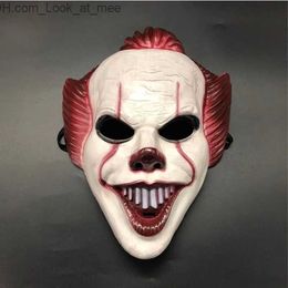 Feestmaskers Halloween Maskers Horror Clown Masker PVC Cosplay Feest Rekwisieten Maskerade Toneelshows Rave Festival Feest Clubwear Clown Cosplay Masker Q231007