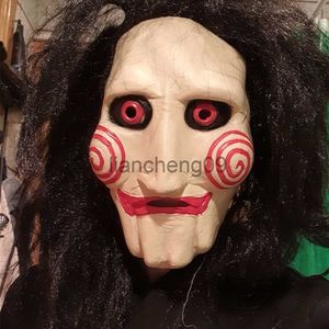 Party Maskers Halloween Party Kostuum Latex Horror Zag Masker Film Horror The Puppet Jigsaw Volledige Hoofd Masker Fancy Dress Party Accessoires x0907