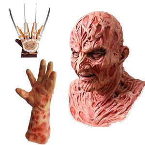 Masques de fête Halloween Party Horror Masque complet Ghost Street Freddie Jason Head Mask Horror Party Cosplay Black Friday Makeup Ball Mask 230824