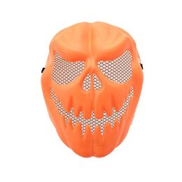 Feestmaskers Halloween Pumpkin Mask Plastic Cosplay Face Jack FL Terror Props Drop Delivery Home Garden Feestelijke benodigdheden DHP65