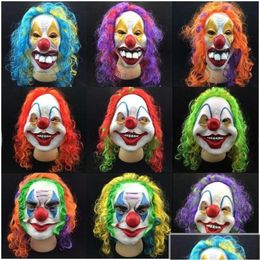 Party Maskers Halloween Eng Masker Latex Clown Gezicht Wry Fl Horror Maskerade Drop Levering Huis Tuin Feestelijke Benodigdheden Dhsl8 Dhx51 Dhsdf