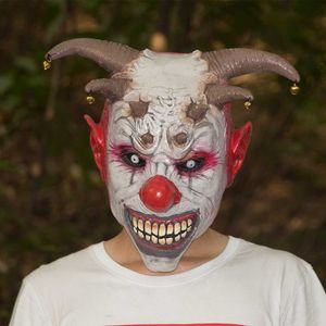 Party Maskers Halloween Enge Maskers Horror Party Cosplay Clown Latex Masker Bells Demon Clown Levensechte Masker Volledige Gezicht L230803