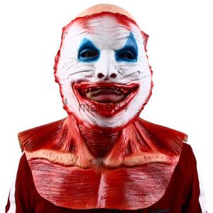 Masques de fête Halloween Effrayant Tear Off Joker Crâne Double Couche Tête Complète Latex Masque Party Dress Up Vêtements Accessoires J230807