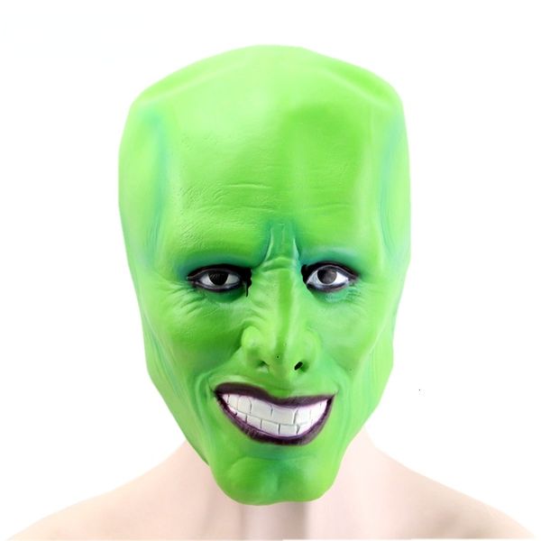 Máscaras de fiesta Halloween The Jim Carrey Películas Máscara Cosplay Máscara verde Disfraz Adulto Disfraces Cara Máscara de fiesta de disfraces de Halloween 230718
