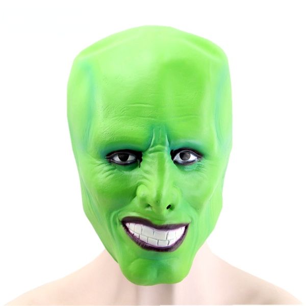 Máscaras de fiesta Halloween The Jim Carrey Películas Máscara Cosplay Máscara verde Disfraz Adulto Disfraces Cara Máscara de fiesta de disfraces de Halloween 230726