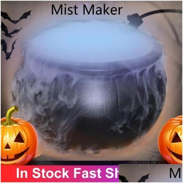 Party Masks Halloween Witch Pot Smoke Hine Maker Maker Fogger Fountain Fountain Fog Changement Prop DIY DÉCORATIONS 230802 DROP DIVRION H DHPGJ