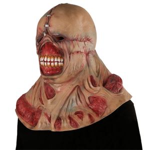 Masques de fête Halloween Zombie Masque Effrayant Tyran Horreur Mal Cosplay Nemesis Costume Props Film Latex Clown Devil Face Cover 230818