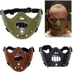 Masques de fête Hannibal Horreur Effrayant Résine Lecter Le Silence des Agneaux Mascarade Cosplay Halloween Masque 3 Couleurs Q0806285X Drop Delive Dhgrh