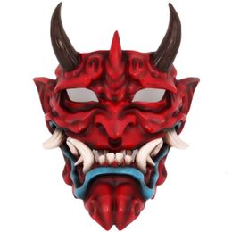 Feestmaskers Hannya Oni Prajna Masker Chiwu Prajna Masker Halloween Masker Boeddhistische Horror Spook Volgelaatsmasker Demon Ghost Gezicht Props Evil Masques 230905