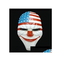 Feestmaskers Harvest Day Mask Game Dance Clown Clown Funny Props Halloween Horror WL1066 Drop Delivery 202 DHFNU