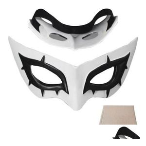 Feestmaskers Held Joker Masker Wit Abs Cosplay Prop Comic Con Halloween Party Masque Half Gezicht Oogdruppel Levering Huis Tuin Feestelijk Pa Dhbaz