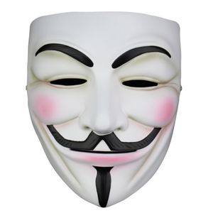 Feestmaskers Hoogwaardige Halloween Resin Mask Horror V voor Vendetta Anonieme Guy Masquerade Mask Fancy Costume Cosplay Collect Party Props 230327