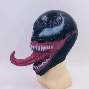 Feestmaskers horror Halloween masker enge bloed lange tong maskers latex helm volledig gezicht maskerade feestmasker voor mannen vrouwen 230820