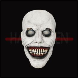 Feestmaskers horror Halloween Mask Smiling Demon Ghostface Cosplay Masquerade Props Green Fl Face For Accessoies Drop Delivery Dh1ez