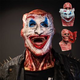 Feestmaskers horror Halloween Scary Scream Skull clown maskerade verwijderbare magneet cosplay biochemische latex 220926