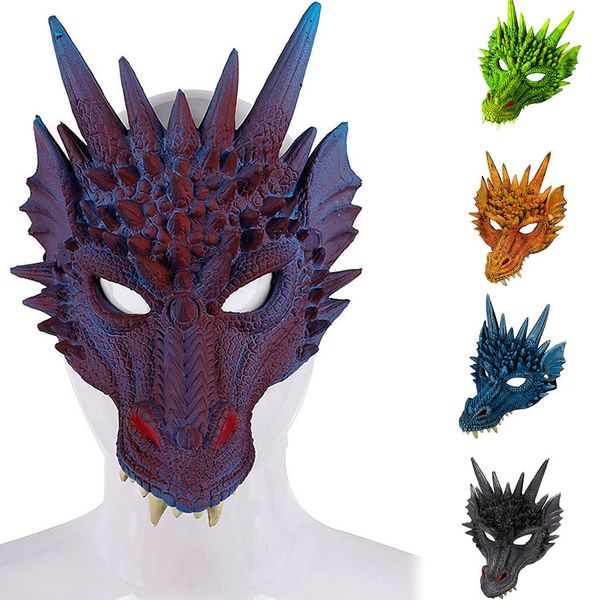 Masques de fête Horreur Légende Organisme Masque En Plastique Cosplay Animal Dragon Plein Visage Mode Couvre-chef Halloween Mascarade Costume Prop 230906
