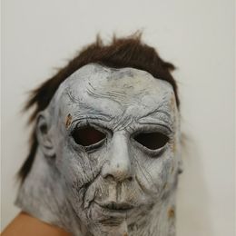 Feestmaskers horror Michael Myers Halloween Kills Mask Cosplay Scary Killer Full Face Latex Helmet Halloween Party Costume Props 220915