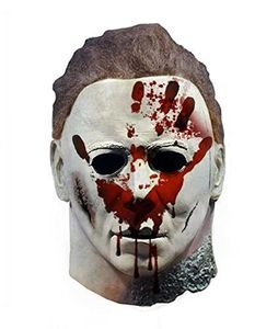 Feestmaskers horror Michael Myers Halloween End Killer Mask Cosplay Scary Demon Latex Helmet Carnival Masquerade Party Costume Props 230327