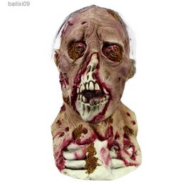 Party Maskers Horror Monster Masker Bryophyte Biochemische Dodelijke Latex Hoofddeksels Spookhuis Cosplay Kostuum Terror Props T230905