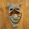 Masques de fête Horreur Le masque de téléphone noir Cosplay Scary Grabber Evil Killer Latex Casque Halloween Carnaval Costume Props 230302