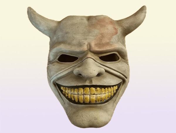 Party Masks Horror Le masque de téléphone noir cosplay effrayant Grabber Evil Killer Latex Casque Halloween Carnival Costume accessoires 2303022560395