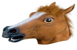 Party Masks Horse Mask Halloween Horse Head Mask Latex Animal Costume Costume Costume Prank Crazy Party Cosplay Prop Headgear Hallo5941192