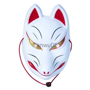 Máscaras de fiesta Máscara japonesa de zorro máscara facial completa adecuada para niños y adultos cara completa linda fiesta de Navidad actividad Hanfu mas x0802
