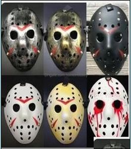 Masques de fête Jason Masque Hockey Cosplay Halloween Tueur Horreur Effrayant Décor De Fête Festival De Noël Mascarade Masque V F Homeindus1460626