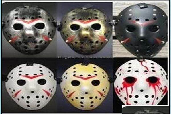 Máscaras de fiesta Jason Mask Hockey Cosplay Halloween Killer Horror Scary Party Decor Festival Christmas Masquerade Masque V F Homeindus5067373