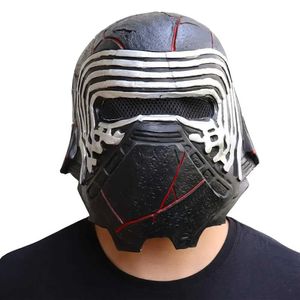 Feestmaskers Kylo Ren Ben Solo Mask Role-Playing Helmet Latex Props Halloween Q240508