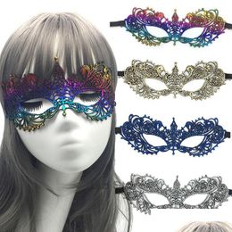 Masques de fête en dentelle sexy accessoires Halloween Dancing Lace