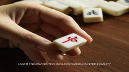 Party Masks Mahjong Sets Miniature Chinois Game set avec 2 cartes de rechange 144 Mintiles Tile Travel Board9555822