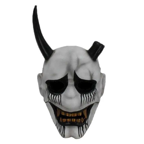 Party Masks Makeup Horror Ghost Line Play-play-play Mask Props Grey Halloween Party Carnival Accessoires Q240508