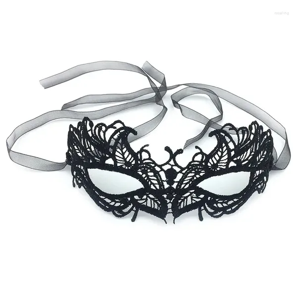 Masques de fête Masque Demi-visage Accessoires d'Halloween Enfants Noir Princesse Stéréotypes Sexy Dentelle Eye Femme Adulte