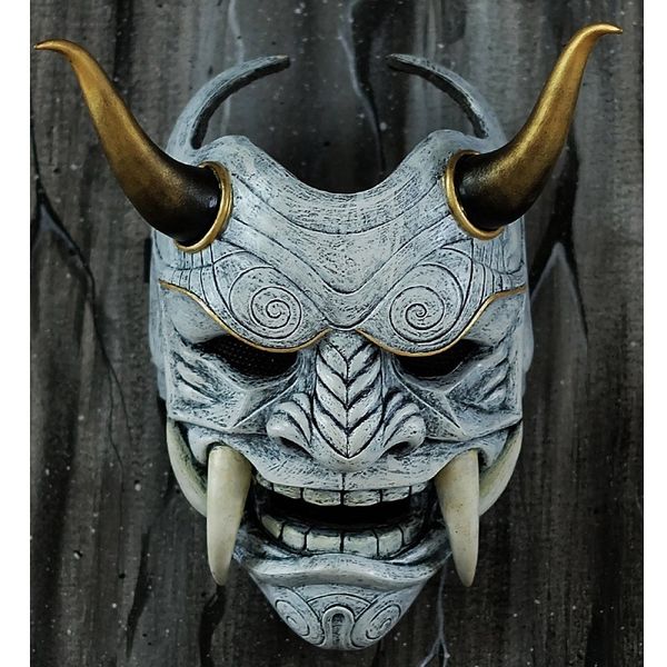 Masques de fête Masque Chapeaux Oni Samurai Vache Diable Grimace Crocs Japonais Cosplay Costume Props Halloween Horreur Décor Décoration de La Maison 230608