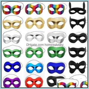 Feestmaskers masquerade masker mannen Halloween Hero Eyemask Venetiaans feest Mardi Gras Phantom Opera Ball Props Colorf Mti Styles Drop Deli DHJ0B