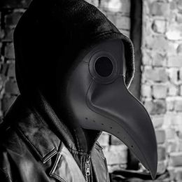 Feestmaskers Middeleeuws Grappig Steampunk Pestdokter Vogelmasker Latex Punk Cosplay Maskers Snavel Volwassen Halloween Evenement Cosplay Gezichtsmasker Rekwisieten Q231007