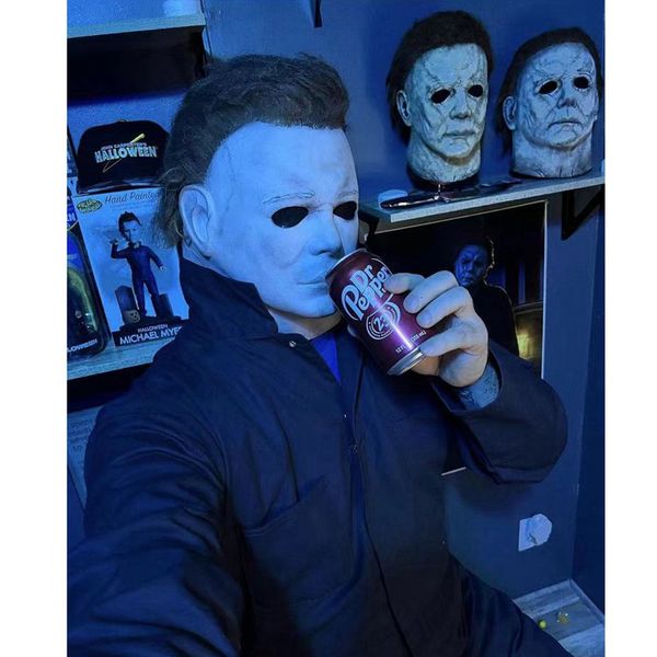 Masques de fête Michael Myers Masque 1978 Halloween film Latex masque Réaliste horreur Effrayant Cosplay Costume prop Déguisement fête 230721