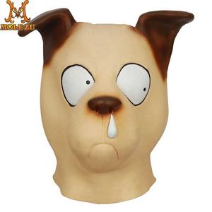 Masques de fête Molezu Halloween Nasal Mucus Dog Haute Qualité Latex Cosplay Full Face Animal 220926