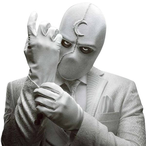 Masques de fête Moon Knight Cosplay Props Latex Face Cover Jeu de rôle Film Figurines Périphérie Jouet 230630