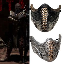 Máscaras de fiesta Mortal Kombat Noob Saibot Cosplay Máscara de resina Casco Máscaras Fiesta de Halloween Traje de carnaval Props 230327