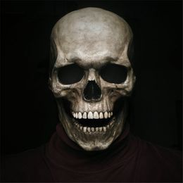 Masques de fête bouche mobile crâne couvre-chef Halloween jeu de rôle accessoires d'horreur effrayant masque drôle maison hantée décoration de chambre secrète 230721