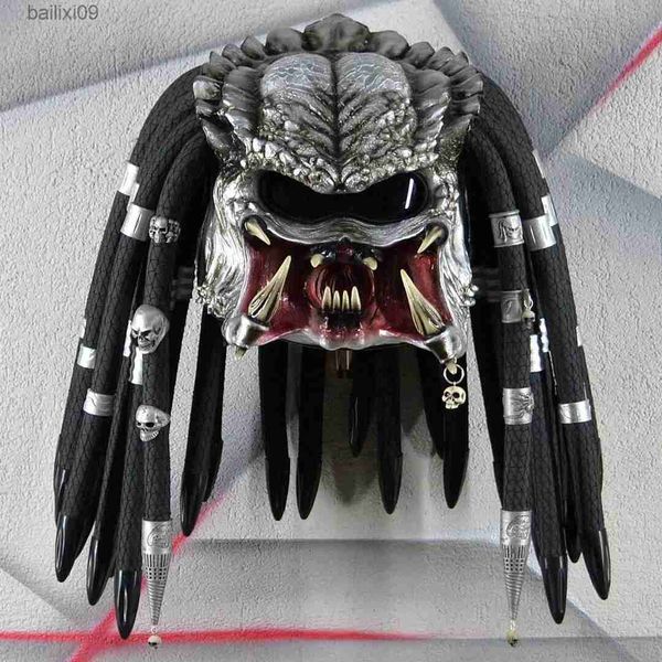 Masques de fête Film Alien vs Predator Masque Horrible Masques de Monstre Halloween Cosplay Accessoires Taille Moyenne pour Adultes T230905
