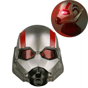 Masques de fête Film Ant-Man et la guêpe LED Casque Ant-Man Masque Cosplay Scott LED Casque Masque Accessoires Halloween Party Prop 220915