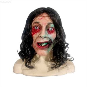 Feestmaskers Movie Evil Dead Rise Horror Masker Halloween Cosplay Horror Latex Full Head Masks Creepy Scary Evil Female Ghost Devil Mask L230803