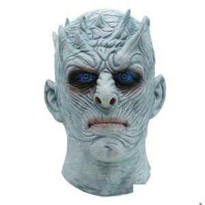 Party Masques Film Game Thrones Night King Masque Halloween Réaliste Effrayant Cosplay Costume Latex Adt Zombie Props T200116 Drop Deliver Dhhyr